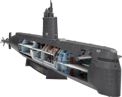 Метален 3D пъзел METAL EARTH Premium – подводница USS NAUTILUS