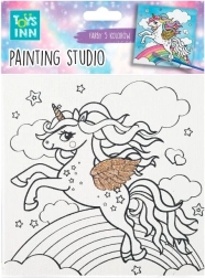Рисувателен комплект canvas unicorn rainbow