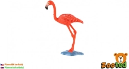 Plastic Figurine of Caribbean Flamingo 9 cm