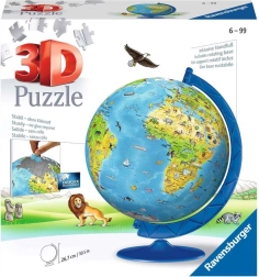 Ravensburger 3D пъзел детски глобус 180 части
