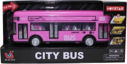 Pink City Bus with Sounds and Lights