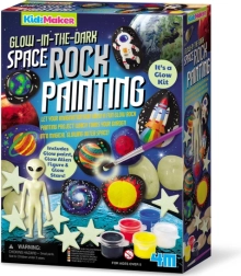 Комплект 4M Рисуване върху камъни Космос свети в тъмното