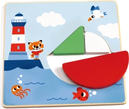 Дървена образователна игра Tangramini за деца