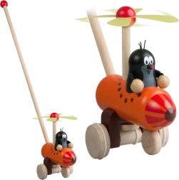 Detoa Дървена играчка за бутане Кърт