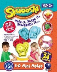 Skwooshi collectible bags with modeling compound and 3D mini mold
