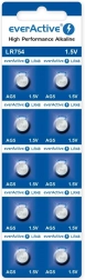 Алкални монетни батерии AG5 / LR754 / LR48 – блистер 10 бр.