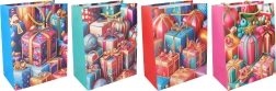 Подаръчна торбичка M коледна 26 × 32 × 10 см