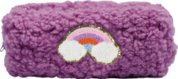 Plush Teddy Pencil Case Purple