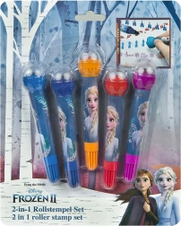 Комплект печати 2в1 Frozen – креативни флумастери с ролков печат