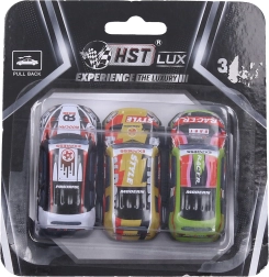 Metal pull-back toy cars – set of 3