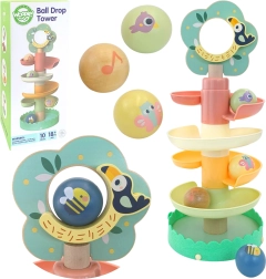 Дървено спираловидно топчелинo WOOPIE GREEN – 6 части