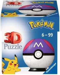 3D пъзел Pokémon Master Ball от Ravensburger - 54 парчета