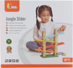 Дървена спускателна писта за животни Jungle Slider