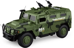 Военна кола със светлинни и звукови ефекти 25,5 см