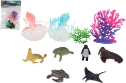 Комплект морски животни и корали