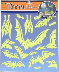 Светещи стенни стикери Прилепи за Хелоуин 38 × 31 см