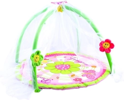 Children's Play Mat with Mosquito Net