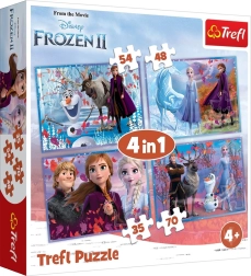 Пъзел 4в1 FROZEN 2 – Пътешествие към незнайното