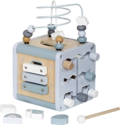 Дървено образователно кубче Монтеcори Multikostka