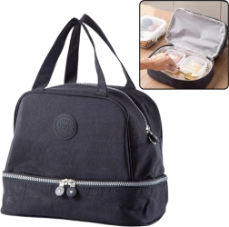 Изолационна термочанта с регулируем ремък, черна, 27 см