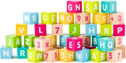 Colorful Blocks with Letters and Numbers
