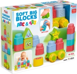 Soft stacking blocks for the youngest children