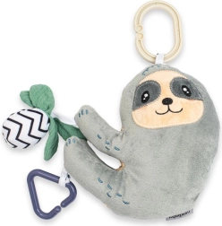 Плюшена играчка ленивец с вибрации и гризалка NEW BABY