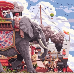 Square Puzzle Art & Soul: Around the World in 80 Days