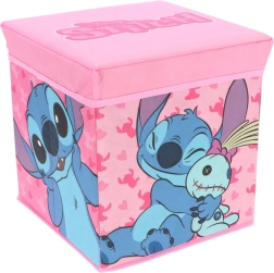 Cozy Noxxiez storage box and ottoman STITCH for girls 30 × 30 × 30 cm