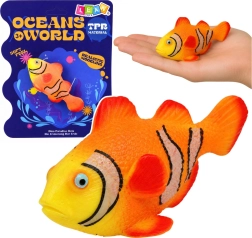 Rubber figure of an ocellaris clownfish (pot-bellied) 10.5 cm