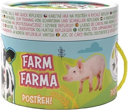 Игра на бърз нюх с карти ФЕРМА с книжка за оцветяване