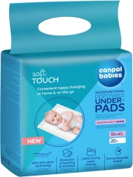 Canpol babies мултифункционални хигиенни подложки 33 × 45 см, 20 бр.