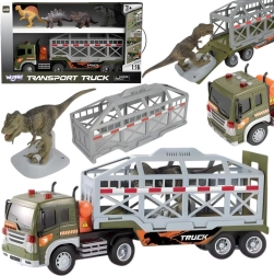 Woopie камион превозвач на динозаври със светлини и звуци