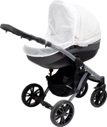 Универсална мрежа против комари за количка New Baby Basic, бяла