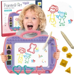 Woopie магнитна дъска за рисуване със щампи и шаблони