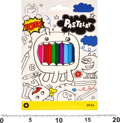 Шестоъгълни пастели 18 бр.