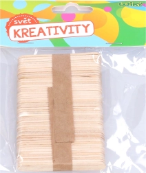 Дървени клечки 6,5x1 см, 50 бр.