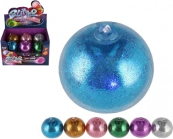 Антистрес топче с мек слуз и светещи цветове