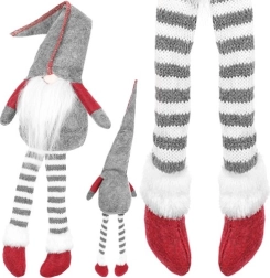 Sitting Christmas gnome – Grey