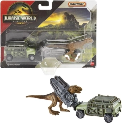 Matchbox Jurassic World дино транспортьор – игрови комплект с превозно средство и динозаври