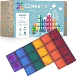 CONNETIX пастелни правоъгълници – магнитен конструктор 24 бр.