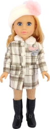 Sound doll 48 cm with coat and hat