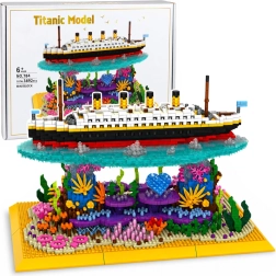 Конструктор Titanic – модел на океански параход върху коралов риф (3892 части)
