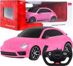 RASTAR RC Volkswagen Beetle 1:14 кола с дистанционно управление – Розова