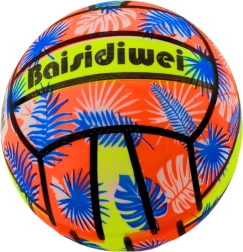 Гумена топка с листа, оранжева, 24 см