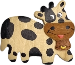 Wooden Magnet – Large Cow