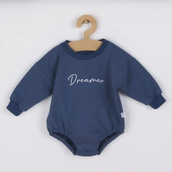 Infant sweatshirt-style baggy bodysuit Koala Dreamer blue