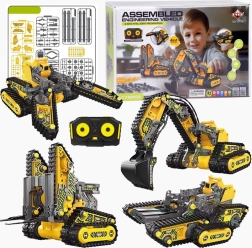 Комплект 4в1 Малки строителни машини с дистанционно управление 176 части