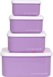 A Little Lovely Company set of four princess snack boxes - 4 pcs