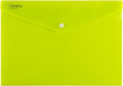 Плик с копче Opaline, A4, лайм зелено